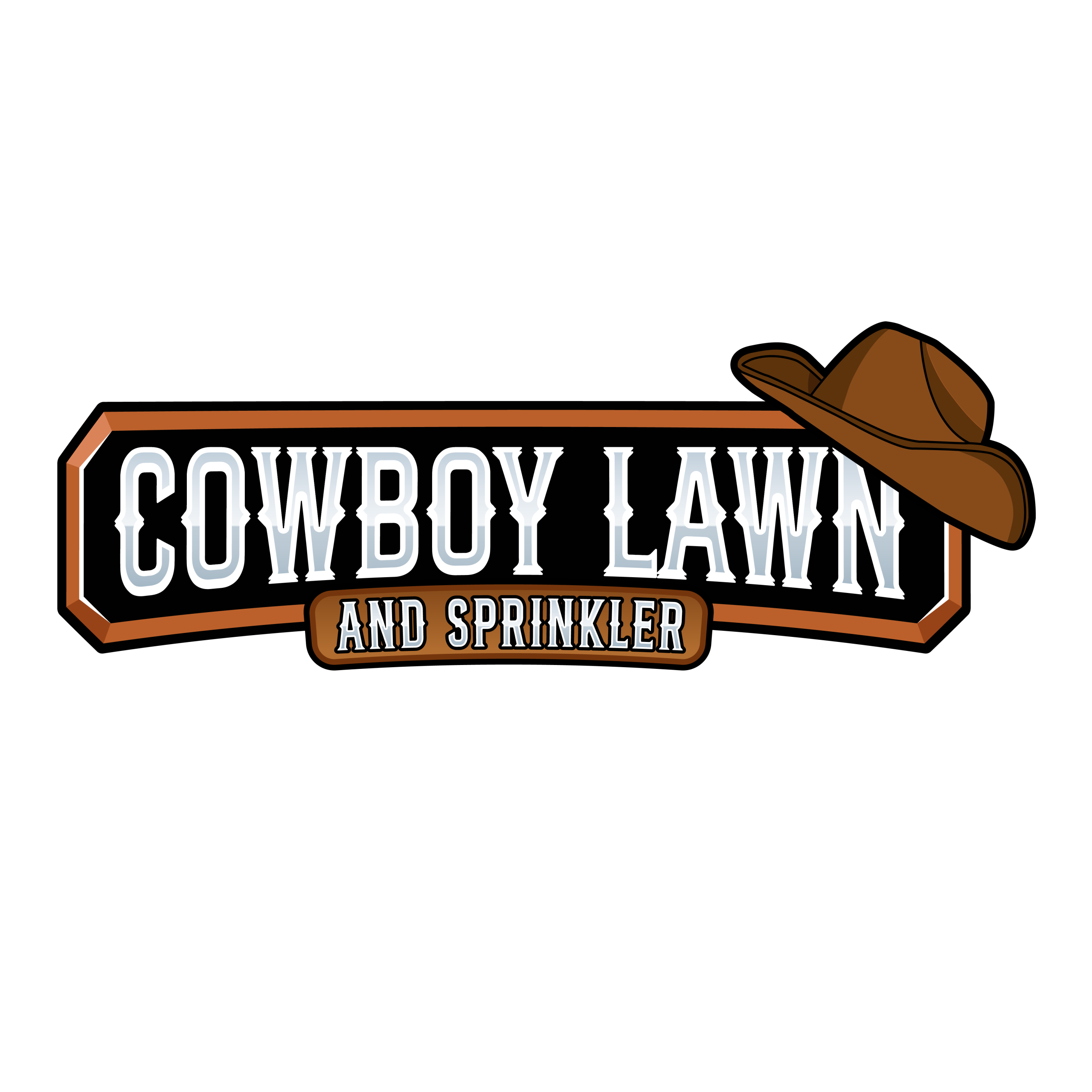 Cowboy Lawn and Sprinkler