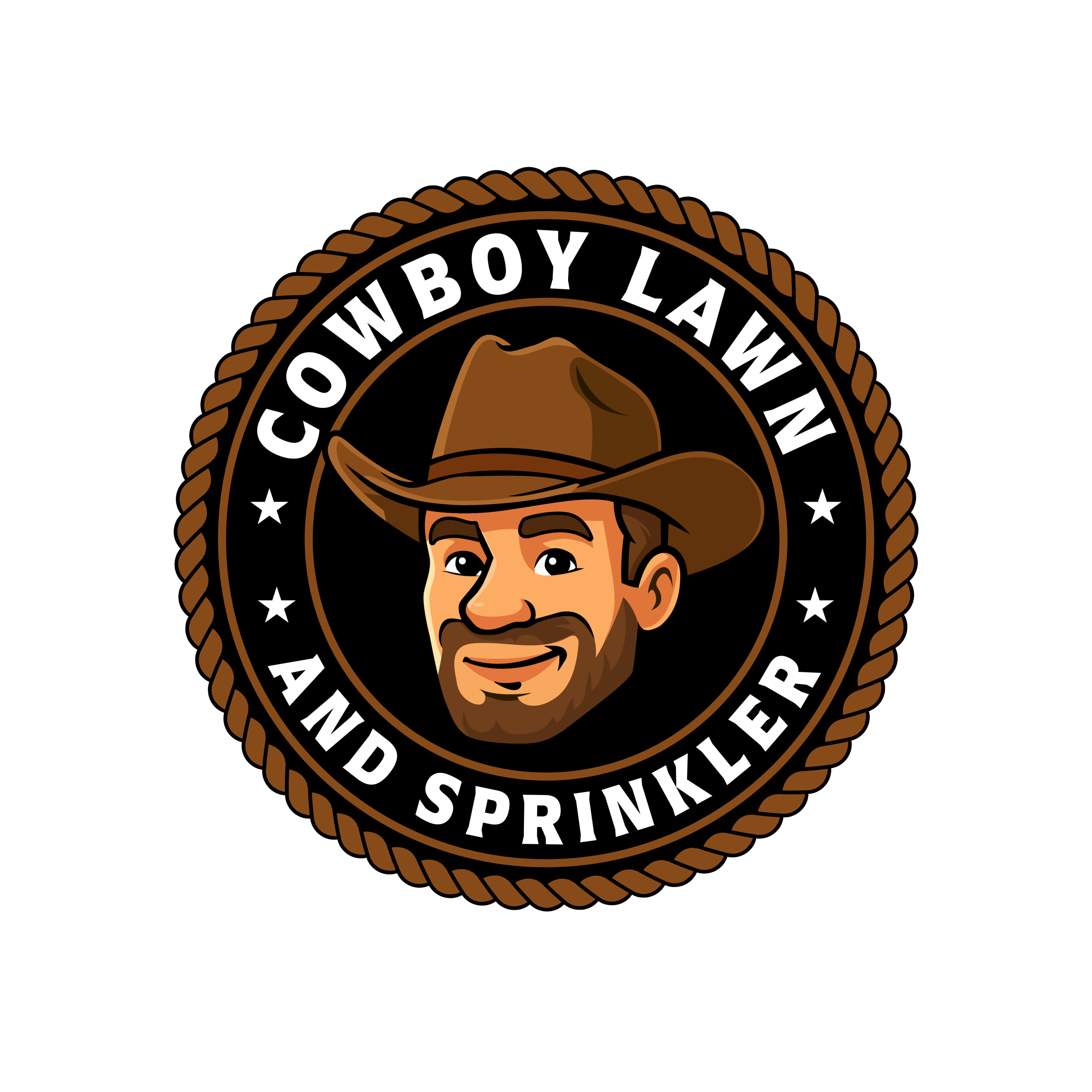 Cowboy Lawn and Sprinkler